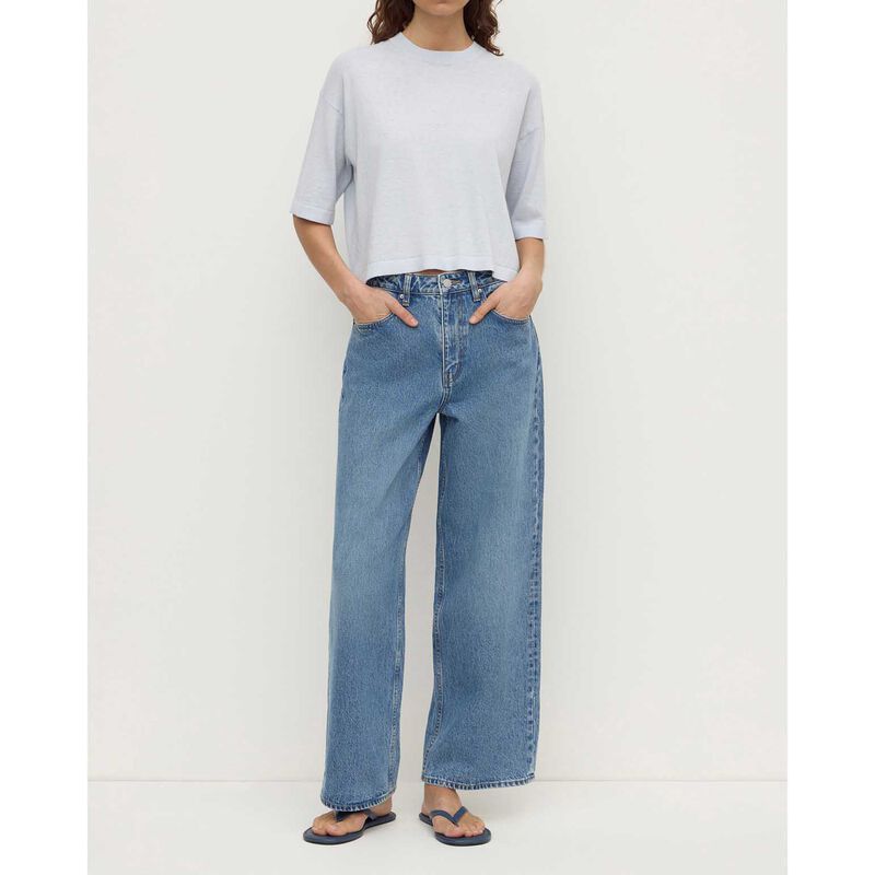 Assembly Label Kensy Cotton Cashmere Tee Powder Blue image number 3